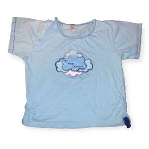 Y2k In your dreams baby crop tee